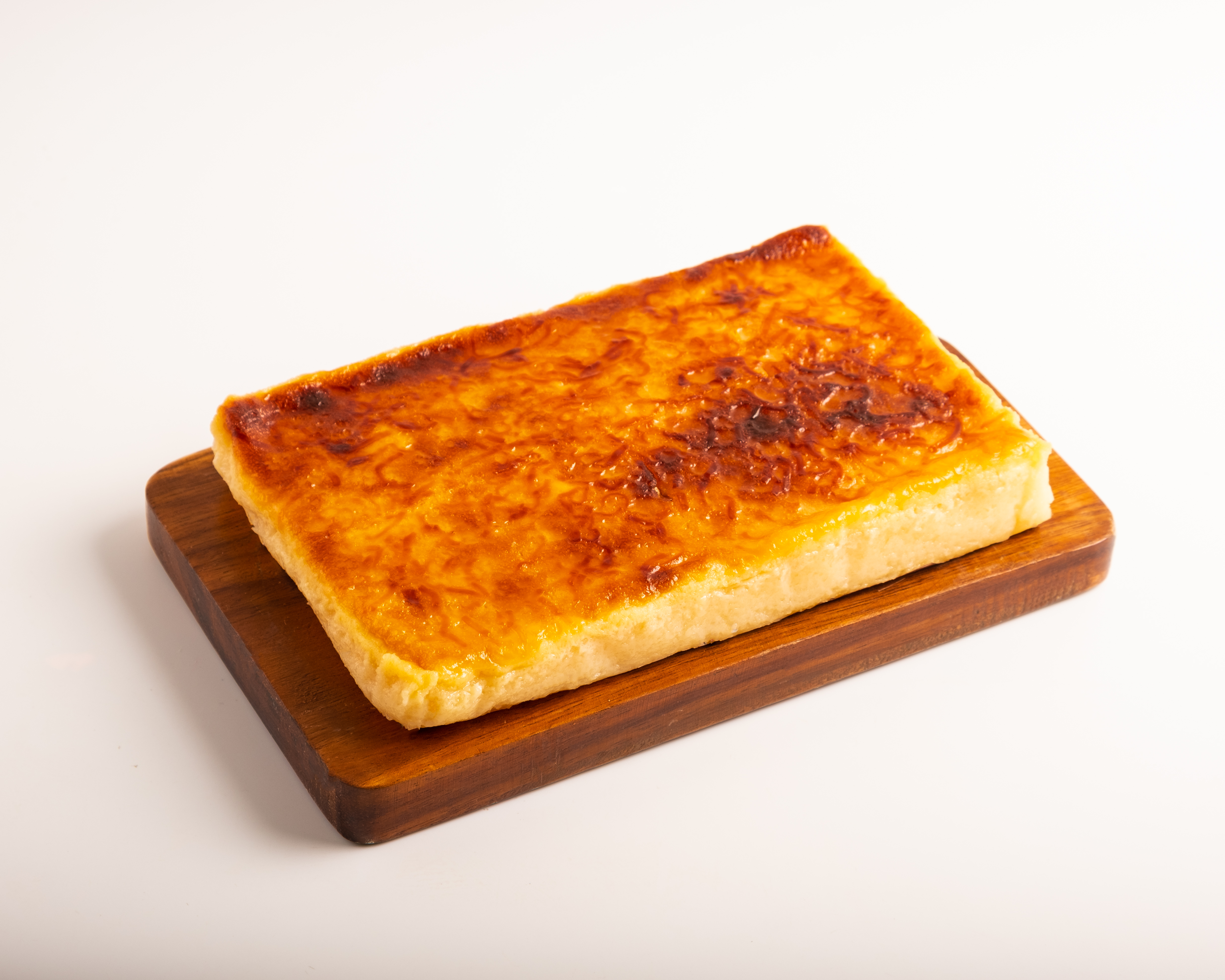Cassava cake on a board